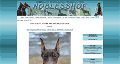 Desktop Screenshot of dobermann-noblesshof.net